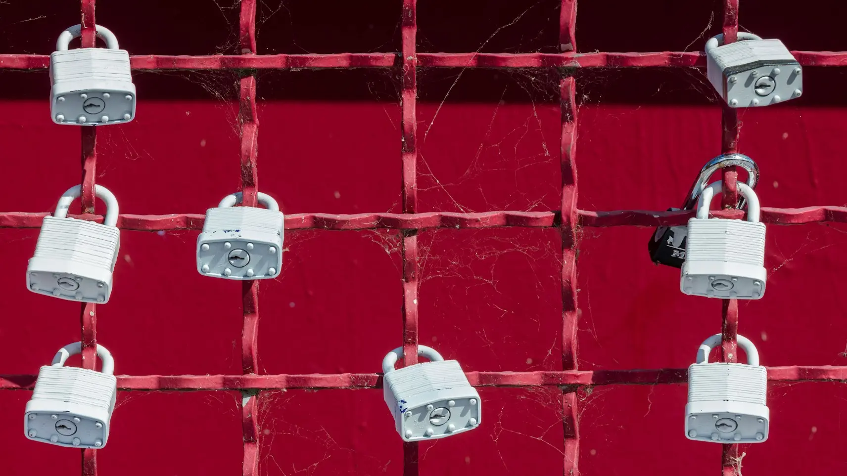 gray padlocks lot