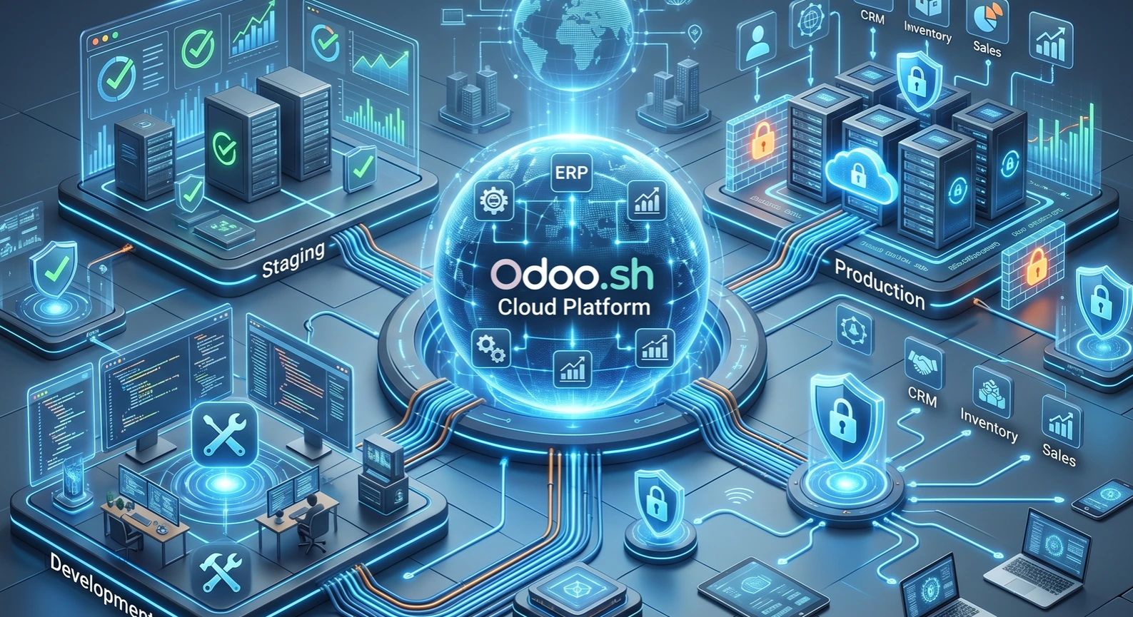 Odoo.sh = Cloud + Dev/Test/Production