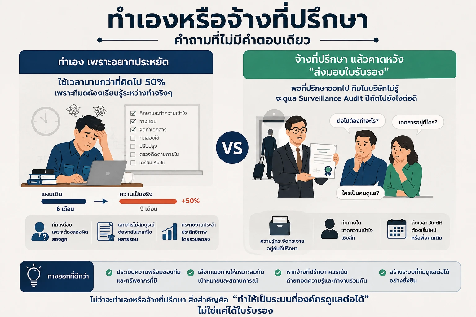งบประมาณ ที่ปรึกษา และกับดักที่ทำให้สะดุดตอน Audit
