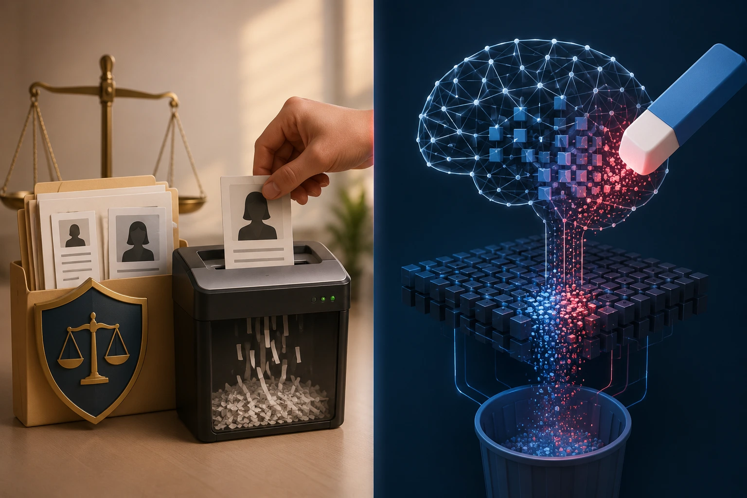 Right to Erasure VS Machine Unlearning