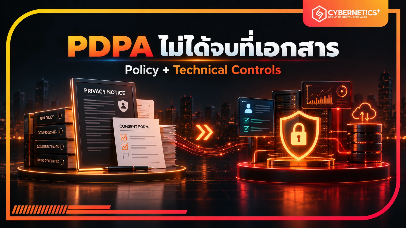 PDPA ไม่ได้จบที่เอกสาร ต้องมีทั้ง Policy และ Technical Controls เพื่อป้องกัน Data Breach
